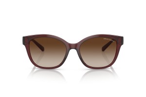 ARMANI EXCHANGE AX4127S - Shiny Transparent Red, Gradient Brown