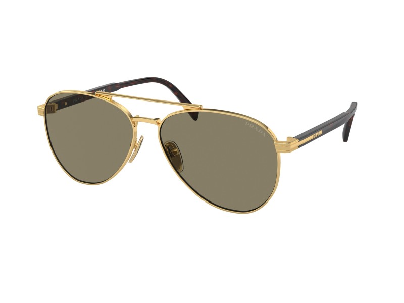 PRADA PR A58S 5AK90F Gold Light Brown napszemüveg