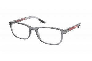 PRADA LINEA ROSSA PS 09OV 14C1O1 Grey Transparent Demo Lens szemüveg