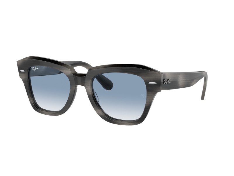 RAY-BAN RB2186 STATE STREET – szürke/átlátszó kék