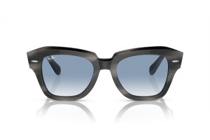 RAY-BAN RB2186 STATE STREET – szürke/átlátszó kék