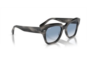 RAY-BAN RB2186 STATE STREET – szürke/átlátszó kék