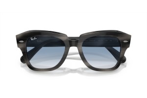 RAY-BAN RB2186 STATE STREET – szürke/átlátszó kék