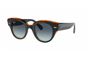 RAY-BAN RB2192 132241 ROUNDABOUT Black On Brown Grey/Blue Gradient napszemüveg