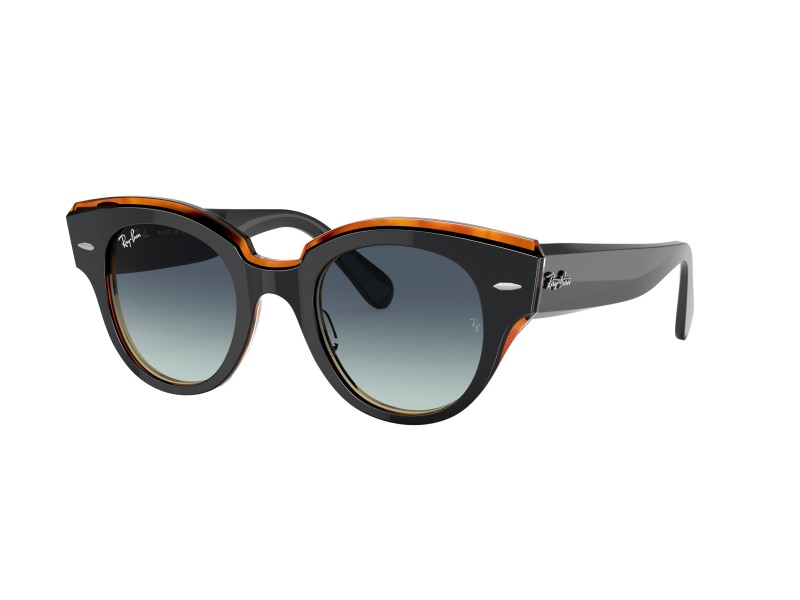 RAY-BAN RB2192 Roundabout - fekete/barna, szürke/kék gradient