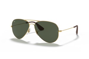 RAY-BAN RB3558 001/71 Arista Gold - sötétzöld