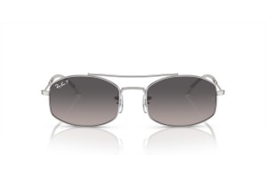 RAY-BAN RB3719 003/M3 Silver Light Grey polarizált