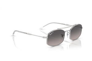 RAY-BAN RB3719 003/M3 Silver Light Grey polarizált