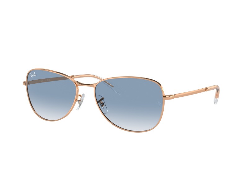 Ray-Ban RB3733 Rose Gold Clear & Blue napszemüveg