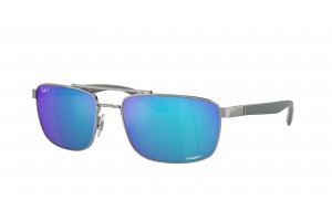 Ray-Ban RB3737CH 004/A1 gunmetal zöld-kék polarizált