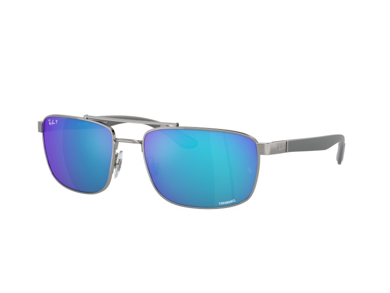 Ray-Ban RB3737CH 004/A1 gunmetal zöld-kék polarizált