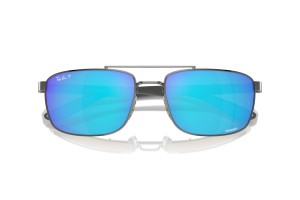 Ray-Ban RB3737CH 004/A1 gunmetal zöld-kék polarizált
