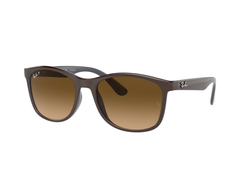 RAY-BAN RB4374 6600M2 barna-szürke polarizált napszemüveg