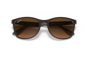 RAY-BAN RB4374 6600M2 barna-szürke polarizált napszemüveg