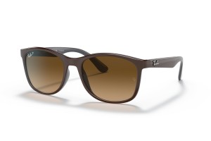 RAY-BAN RB4374 6600M2 barna-szürke polarizált napszemüveg