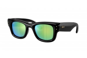 RAY-BAN RB4940 601/8N WAYFARER PUFFER Black Green Mirror Green 632 napszemüveg