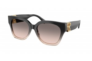 RALPH LAUREN RL8221 60223B THE OVERSZED RICKY Shiny Grad Black/Transp Beige Pink Gradient Grey napszemüveg