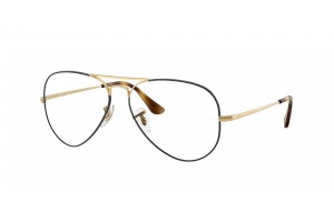 Ray-Ban RX6489 Aviator Havana - demo lencse