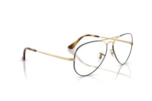 Ray-Ban RX6489 Aviator Havana - demo lencse