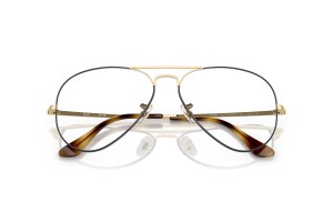 Ray-Ban RX6489 Aviator Havana - demo lencse