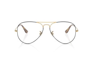 Ray-Ban RX6489 Aviator Havana - demo lencse