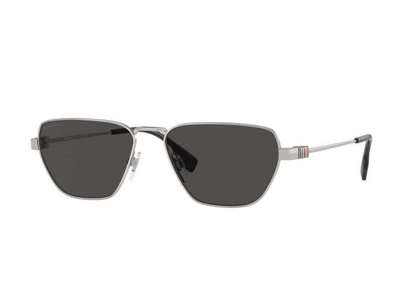 BURBERRY BE3146 100587, ezüst keret, sötét szürke lencse