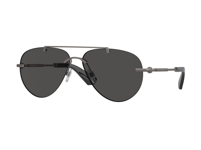 BURBERRY BE3151 Dark Grey pilot napszemüveg, fém váz