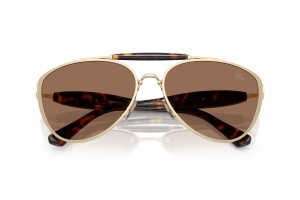 BURBERRY BE3160 Light Gold / Dark Brown napszemüveg