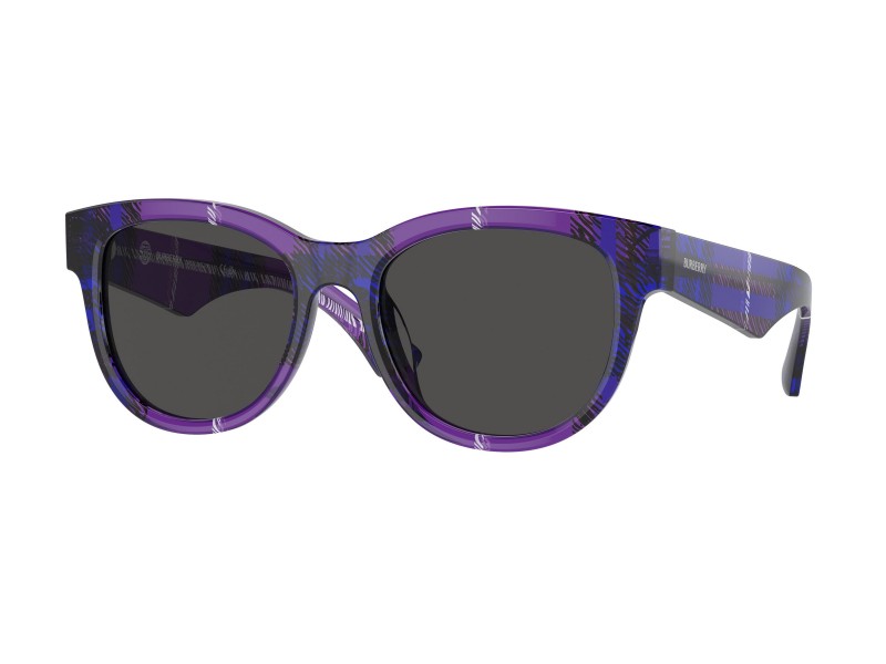 BURBERRY BE4432U 411387 Check Violet - Dark Grey napszemüveg