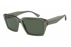 EMPORIO ARMANI EA4186 536271 Shiny Transparent Green Dark Green napszemüveg