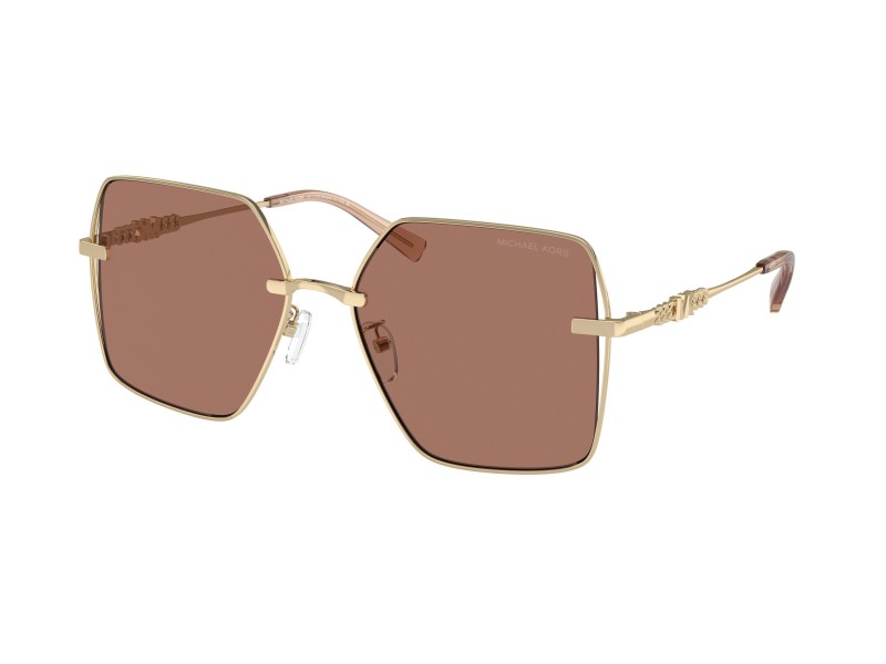 MICHAEL KORS MK1157D SANYA - fényes arany / világosbarna lencse