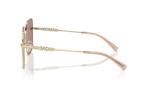 MICHAEL KORS MK1157D SANYA - fényes arany / világosbarna lencse