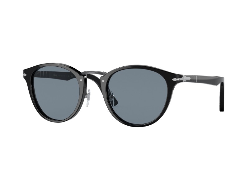 PERSOL PO3108S 95/56 – fekete keret, világoskék lencse