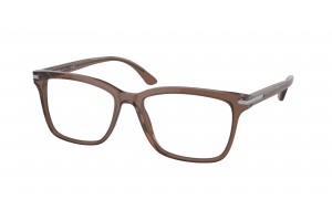 PRADA PR 14WV 17O1O1 Brown Transparent Demo Lens szemüveg