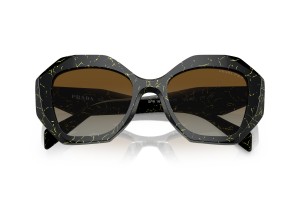 PRADA PR 16WS 19D6E1 fekete-sárga márvány, polarizált barna