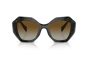 PRADA PR 16WS 19D6E1 fekete-sárga márvány, polarizált barna
