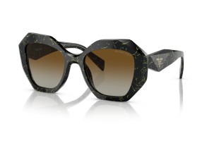 PRADA PR 16WS 19D6E1 fekete-sárga márvány, polarizált barna