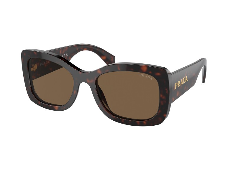 Prada PR A08S 16N5Y1 - Briar tortoise, sötétbarna polarizált