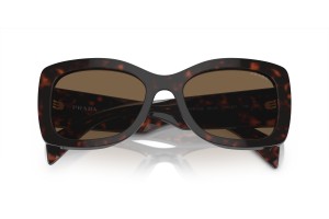Prada PR A08S 16N5Y1 - Briar tortoise, sötétbarna polarizált