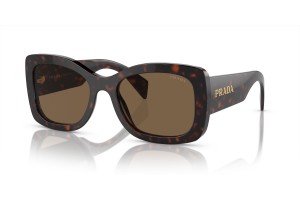 Prada PR A08S 16N5Y1 - Briar tortoise, sötétbarna polarizált