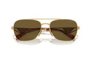 PRADA PR A50S napszemüveg — arany keret, sötétbarna lencse