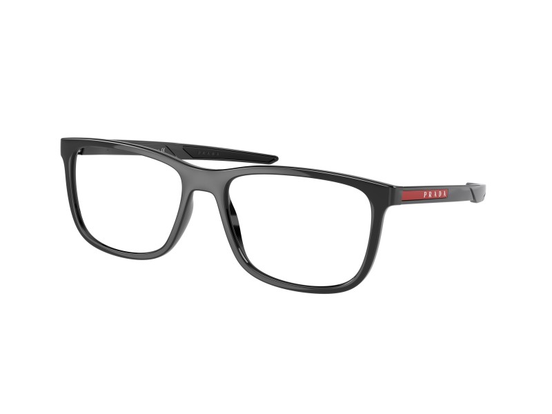 PRADA LINEA ROSSA PS 07OV fekete szemüveg, demo lencsével