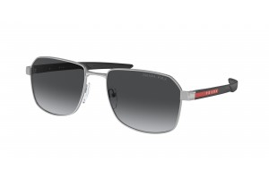 PRADA Linea Rossa PS 54WS ezüst polarizált szürke napszemüveg
