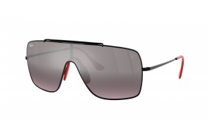 Ray-Ban RB3697M F009Y3 - fekete fémkeret, ezüst-lila lencse