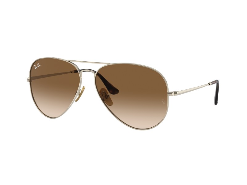 Ray-Ban RB8089 926551 Aviátor titánium - Arista Gold/Clear-Brown