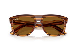 Ray-Ban RBR0501S Boyfriend, Striped Havana, polarizált