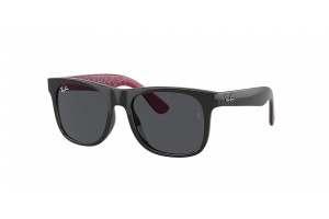 Ray-Ban Junior Justin RJ9069S, fekete keret, sötét szürke lencse