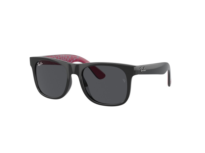 Ray-Ban Junior Justin RJ9069S, fekete keret, sötét szürke lencse