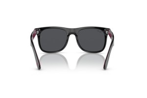 Ray-Ban Junior Justin RJ9069S, fekete keret, sötét szürke lencse