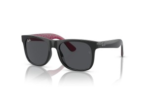 Ray-Ban Junior Justin RJ9069S, fekete keret, sötét szürke lencse